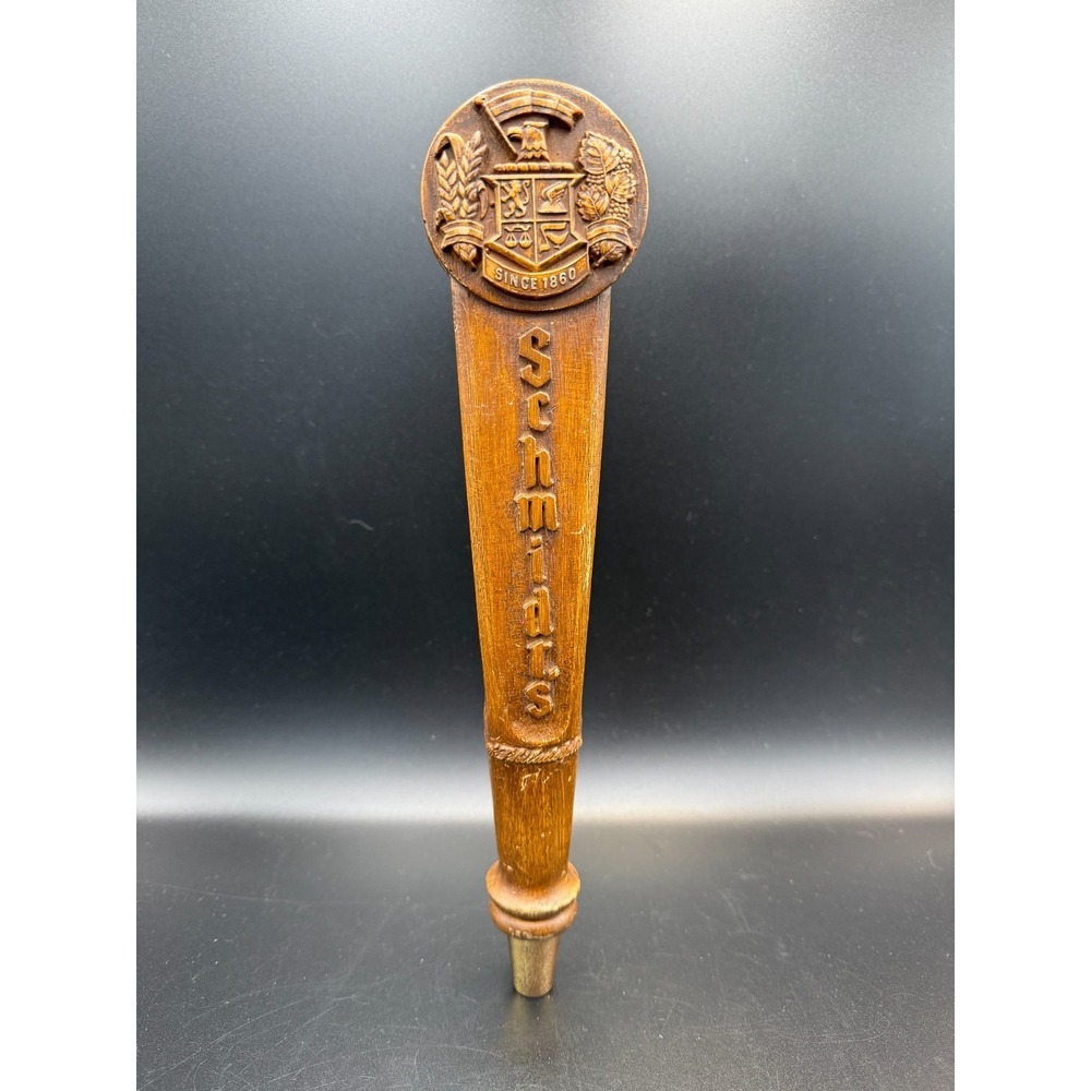 Vintage 1970s Rare Schmidt's Of Philadelphia Wooden Beer Tap Handle Man Cave